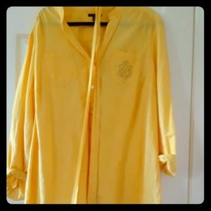 womens size 22 tommy hilfiger button down shirt. SEE 2 PICTURES.